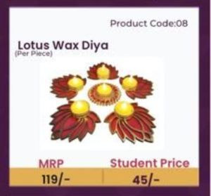 Lotus wax Diya