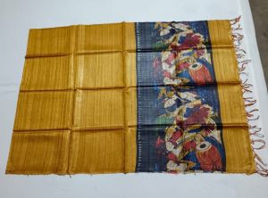 hand embroidery silk saree