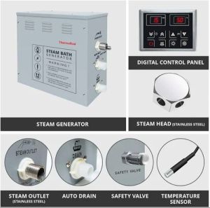 21 Kw Stainless Steel Steam Bath Generator