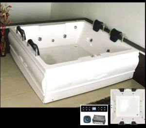 Square Acrylic Jacuzzi Bathtub