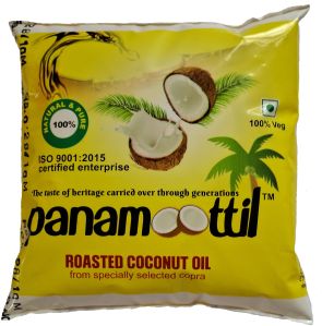 Panamoottil Edible Coconut Cooking Oil, 500ml Pouch