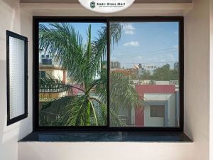 Badri Glass Mart Aluminium 3-Track Sliding Window