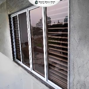 Badri Glass Mart Aluminium Domal 2-Track Sliding Windows