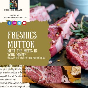 fresh raw mutton