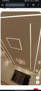 Gypsum ceiling with profile lite