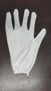 white hosiery cotton hand gloves