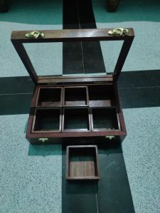 Wooden container spice box