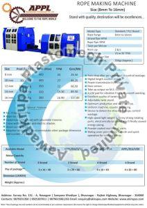 8mm to 16mm Rope Making Machine