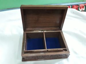 8x5 Inch Carved Wooden Box