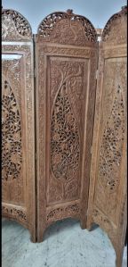 4 Panels Wooden Room Partition Divider