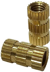 brass knurling insert