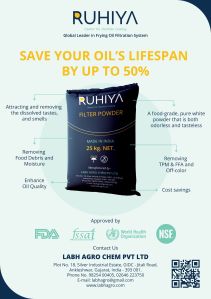 Ruhiya Edible Oil Filter Powder