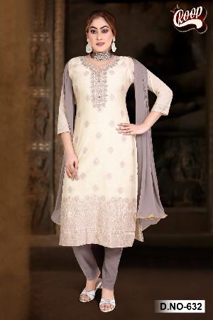 Cotton Kurti Pant with Dupatta Set