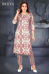 Cotton Kurti Pant Set