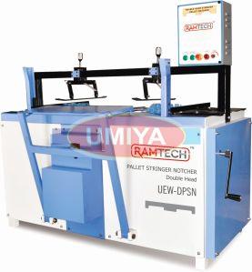 Double Head Pallet Stringer Notcher Machine