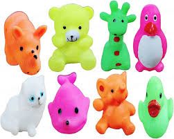 8pcs Animal Chuchu Baby Bath Toy