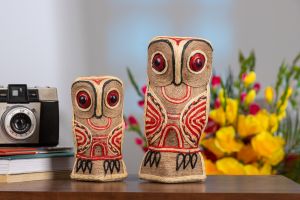 Handcrafted Jute Diwali Decor Owl Set