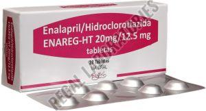 Enalapril/Hidroclorotiazida Enareg-HT 20mg/12.5mg Tablets