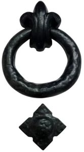 Amala Black Antique Iron Door Knocker