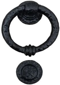 Bhrithi Black Antique Iron Door Knocker