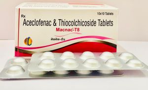 ACECLOFENAC 100MG+THIOCOCHICOSIDE 8 MG