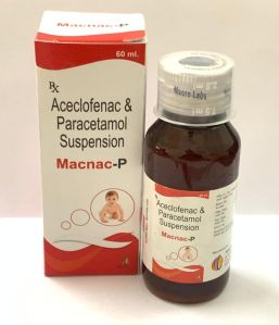 ACECLOFENAC50MG+PARACETAMOL 125MG SUSPENSION