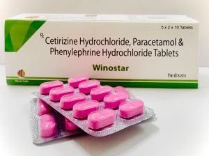 CETIRIZINE HYDROCHLORIDE PARACETAMOL PHENYLEPHIRINE TABLETS