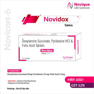 Doxylamine Succinate Pyridoxine Hydrochloride Folic Acid Tablets