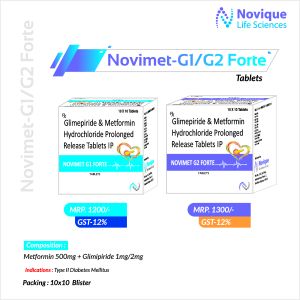 Metformin 1000 Mg + Glimipiride Tablets