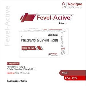 Paracetamol 650 Mg + caffene 50mg