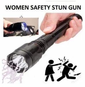 1106 High-Power Electronic Self- Defensive Stun Gun | Heavy 600000 Volts with LED Flashlight Stun Gu