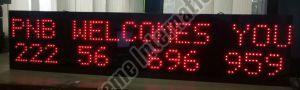 Wireless 3 Digit Token Number Display PNB and Scrolling Display