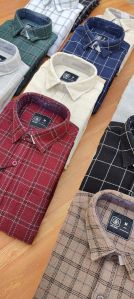 Mens Lycra Check Shirt