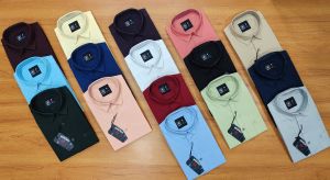 Mens Cotton Plain Slim Fit Shirt