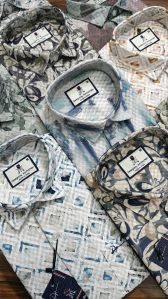 Men Printed Cotton Shirt
