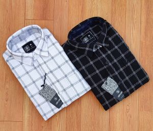 Mens Lycra Check Shirt