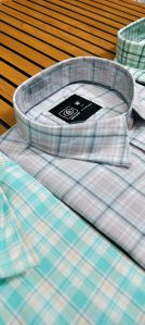 Mens Casual Wear Cotton Check Shirt
