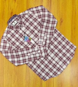 Mens Cotton Linen Check Shirt