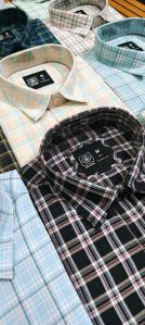 Mens Casual Wear Cotton Check Shirt