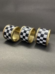 CHECKERED NAPKIN RING