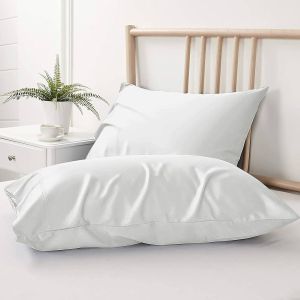 Cotton Plain White Pillow Cover