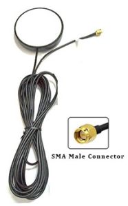 4G 6dBi Magnetic Mount 80MM Antenna with RG174 (L-3Mtr) Cable SMA Male Connector