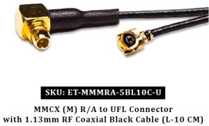 MMCX Male R/A To UFL R/A 20 Cm 178 Cable