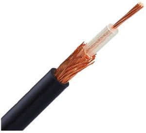 RG174 Coax Coaxial Cable Black Mini Rg-174 Bare Wire