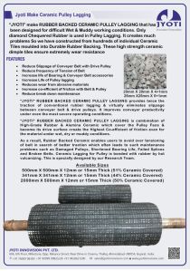Ceramic Pulley Lagging Sheet