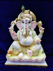 White Marble Ganpati Statue