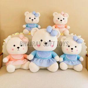 35 cm Bow Frock Bear Stuffed Toy