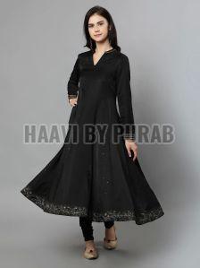 Ladies Bamber Satin Anarkali Kurta