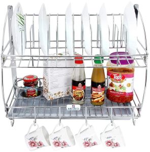 Stainless Steel Kitchen Organiser With Drip Tray