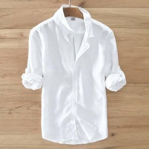 Mens Cotton Formal White Shirt